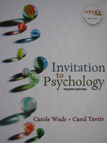 Invitation to psychology wade tavris 4th edition edition