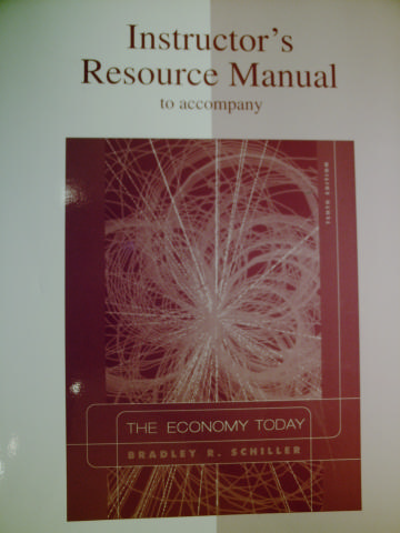 (image for) Instructor's Resource Manual to Accompany The Economy Today 10th