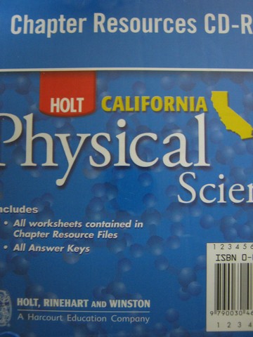 (image for) California Physical Science Chapter Resources CD-ROM (CA)(CD)