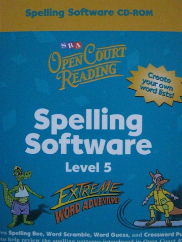 SRA Open Court Reading 5 Spelling Software CD ROM (CD) 0075721570