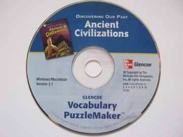 (image for) Ancient Civilizations Vocabulary PuzzleMaker (CA)(CD)
