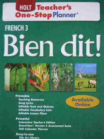 (image for) Bien dit! 3 Teacher's One-Stop Planner (TE)(CD)