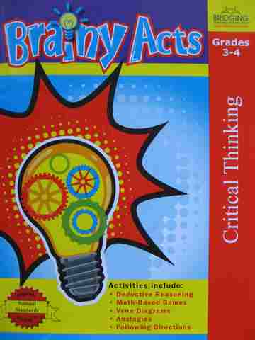 (image for) Brainy Acts Critical Thinking Grades 3-4 (P) by Inskeep & Krueger