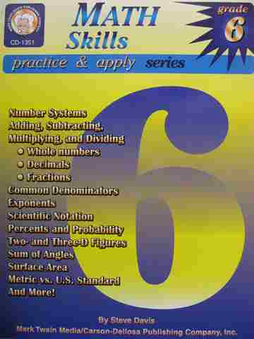 (image for) Math Skills Practice & Apply Series Grade 6 (P) by Steve Davis