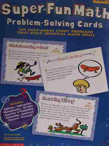 (image for) Super-Fun Math Problem-Solving Cards Grades 3-6 (P) by Lynn Beebe