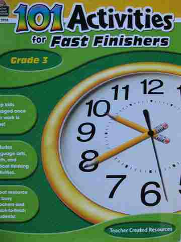 (image for) 101 Activities for Fast Finishers Grade 3 (P) by Mary S Jones