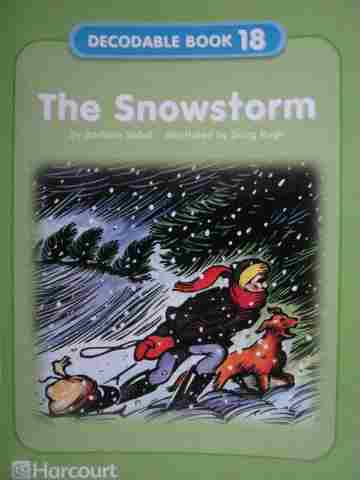 (image for) Harcourt Decodable Book 18 The Snowstorm (P) by Barbara Sobel
