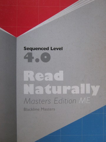 (image for) Read Naturally ME Sequenced Level 4.0 BLM (P) by Jane Matsoff