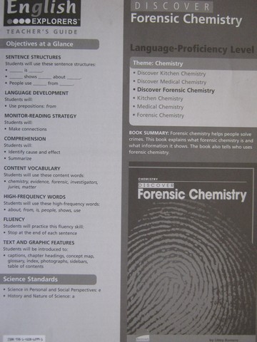 (image for) English Explorers Discover Forensic Chemistry TG (TE)(P)
