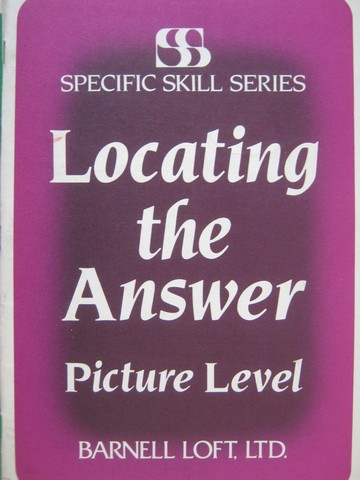 (image for) Specific Skill Series Locating the Answer Picture Level 2e (P)