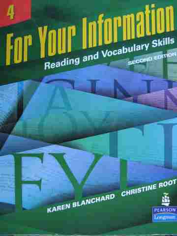 (image for) For Your Information Reading & Vocabulary Skills 4 2nd Edition (P) by Karen Blanchard & Christine Root