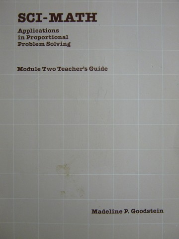 (image for) Sci-Math Module 2 TG (TE)(P) by Madeline P Goodstein
