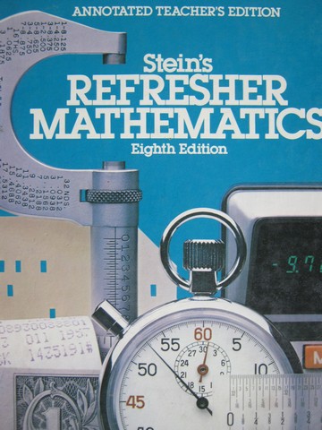 (image for) Stein's Refresher Mathematics 8th Edition ATE (TE)(H) by Stein