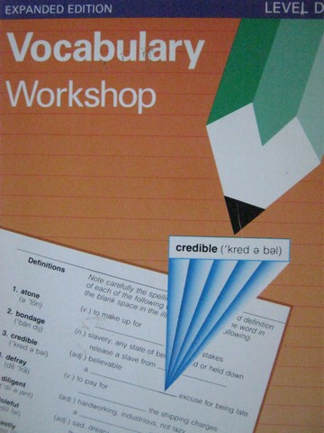 (image for) Vocabulary Workshop Expanded Edition Level D (P) by Shostak