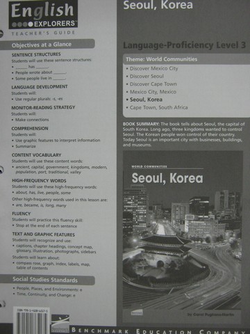 (image for) English Explorers Seoul, Korea TG (TE)(P) by Pugliano-Martin