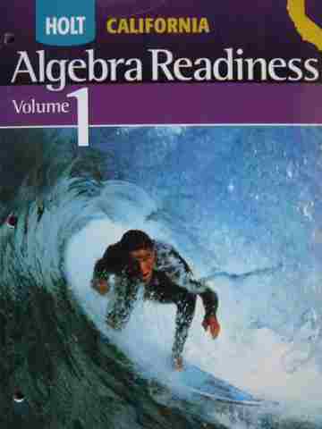 (image for) California Algebra Readiness Volume 1 (CA)(P)