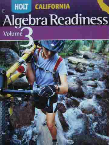 (image for) California Algebra Readiness Volume 3 (CA)(P)