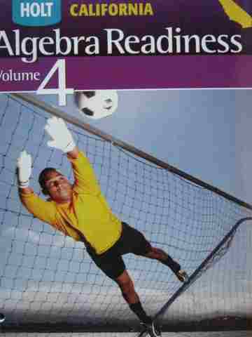 (image for) California Algebra Readiness Volume 4 (CA)(P)