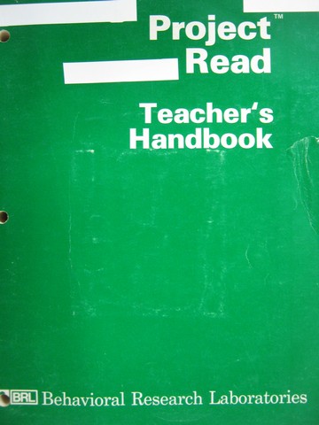 (image for) Project Read Teacher's Handbook (P) by Mary Harrison