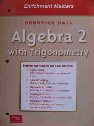 (image for) Algebra 2 with Trigonometry Enrichment Masters (P)