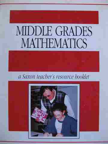 (image for) Saxon Middle Grades Mathematics TRB 1999 (TE)(P)