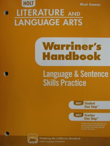 (image for) Language & Sentence Skills Practice 1st Course (CA)(P)