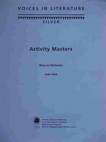 (image for) Voices in Literature Silver Activity Masters (P) by McCloskey,