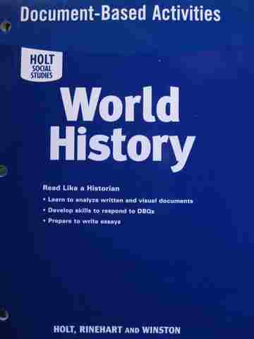 (image for) World History Document-Based Activities (P)