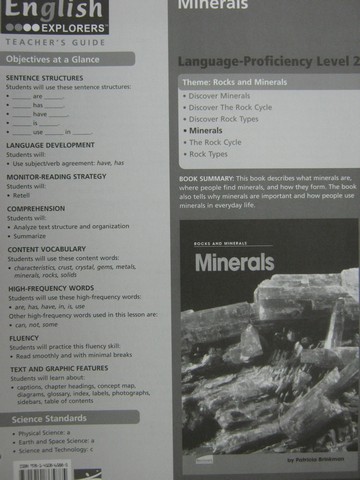 (image for) English Explorers Minerals TG (TE)(P) by Brinkman