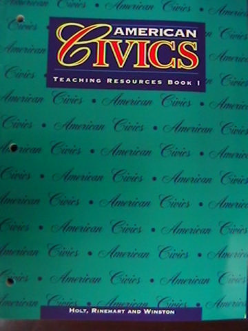 (image for) American Civics Teaching Resources Book 1 (TE)(P)
