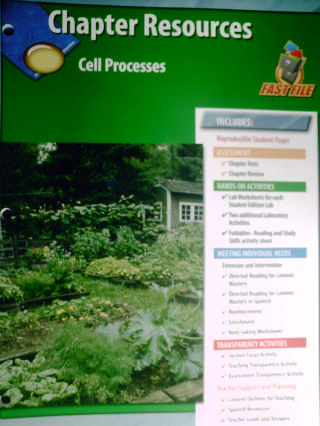 (image for) Glencoe Science Chapter Resources Cell Processes (P)