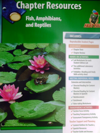 (image for) Glencoe Science Chapter Resources Fish Amphibians & Reptiles (P)