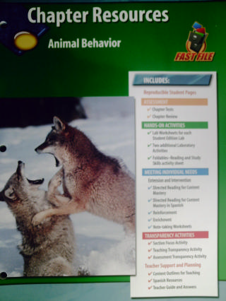 (image for) Glencoe Science Chapter Resources Animal Behavior (P)