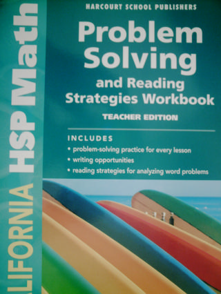 (image for) California HSP Math 3 Problem Solving & Reading Strategies TE(P)