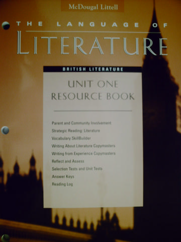 (image for) Language of Literature British Literature Unit 1 Resource (P)