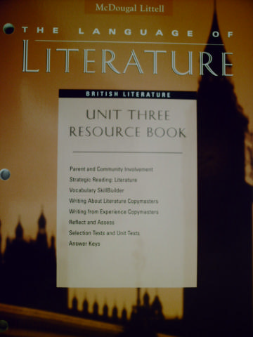 (image for) Language of Literature British Literature Unit 3 Resource (P)