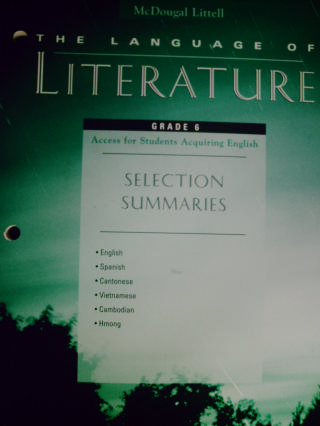 (image for) Language of Literature 6 Selection Summaries (P)
