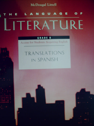 (image for) Language of Literature 8 Translations in Spanish (P)