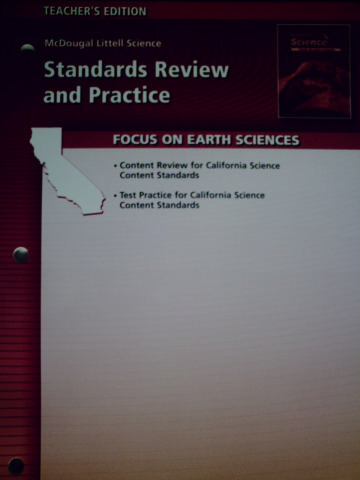 (image for) Focus on Earth Sciences Standards Review & Practice (CA)(TE)(P)