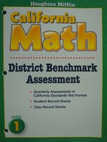 (image for) California Math 1 District Benchmark Assessment (CA)(P)