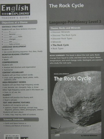 (image for) English Explorers Rock Cycle Level 3 TG (TE)(P) by Brinkman