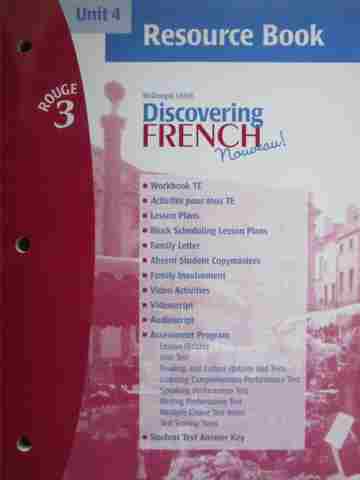 (image for) Discovering French Nouveau! Rouge 3 Unit 4 Resource Book (P)