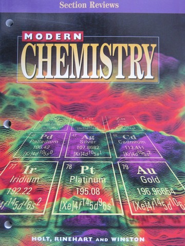 (image for) Modern Chemistry Section Reviews TE (TE)(P)