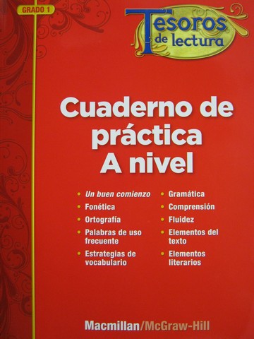 (image for) Tesoros de Lectura 1 Cuaderno de Practica A Nivel (P)