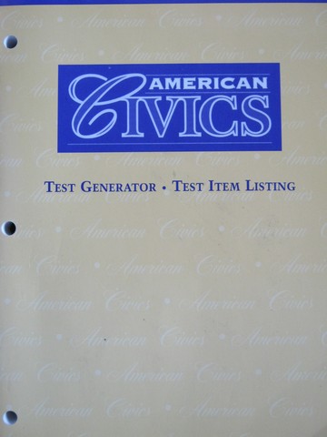 (image for) American Civics Test Generator (P)