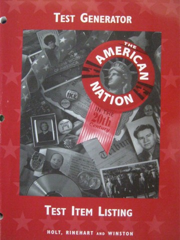 (image for) American Nation in the 20th Century Test Generator (P)