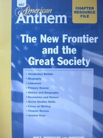 (image for) American Anthem Chapter Resource File The New Frontier & (P)