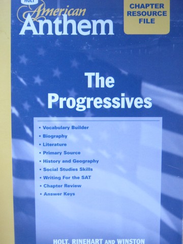 (image for) American Anthem Chapter Resource File The Progressives (P)