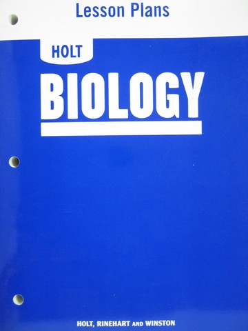 (image for) Holt Biology Lesson Plans (P)