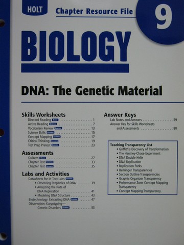 Bestseller: Holt Biology Workbook Answers